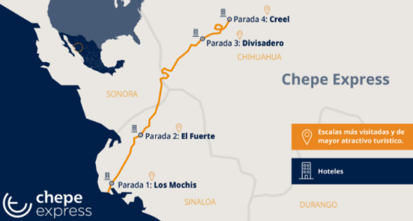 Mapa Chepe Express